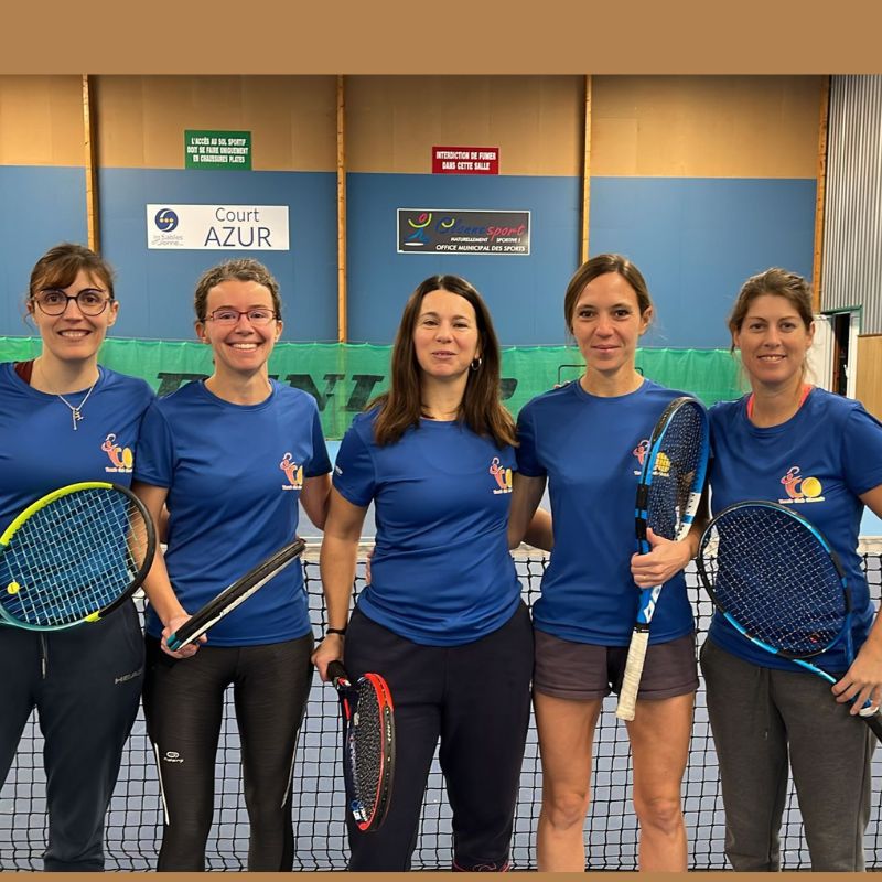 équipe 1 dames tennis club olonnais