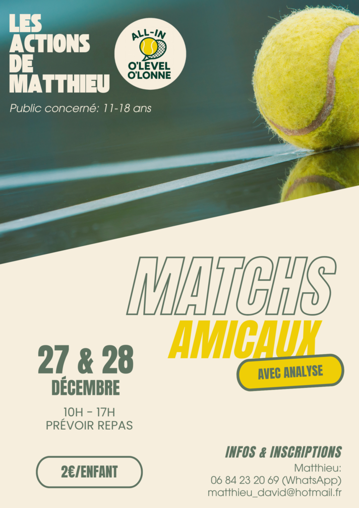 matchs amicaux