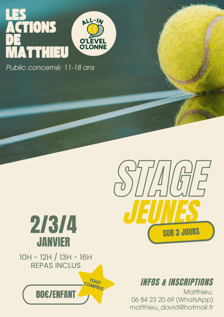 stage janvier